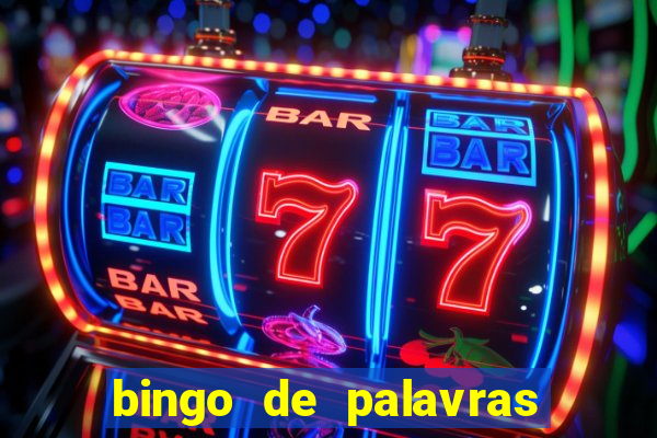 bingo de palavras cha de bebe